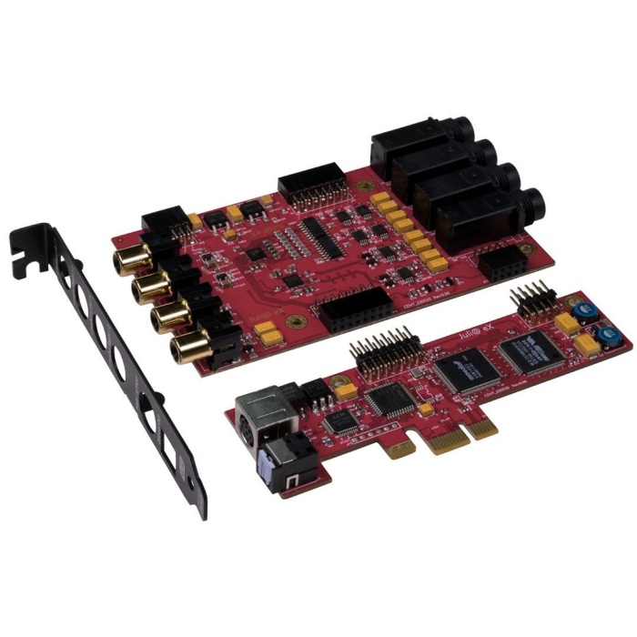 ESI Audio 25 0067 Juli@ eX PCIe Ses Kartı (Profesyonel - Dahili Ses Arabirimi) | PCIe Bağlantılı, 24-bit/192kHz, Değiştirilebilir Analog I/O Kart Yapısı | Ölçüler: 120 x 100 x 20 mm