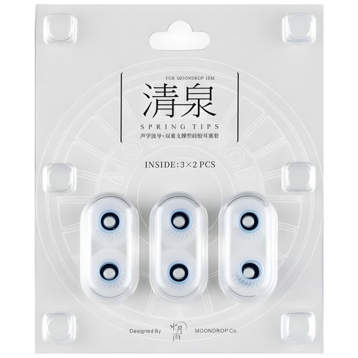 Moondrop 01 0034 SPRING TIPS (L) Silikon Kulaklık Ucu | Büyük Boy Yumuşak Doku Ses Yalıtımı