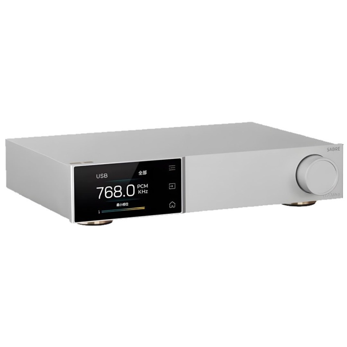 Topping Audio 01 0014 D70 PRO SABRE HiFi DAC Bluetooth Dönüştürücü (Gümüş) | ES9039SPRO Amiral Gemisi Çip Renkli Ekran