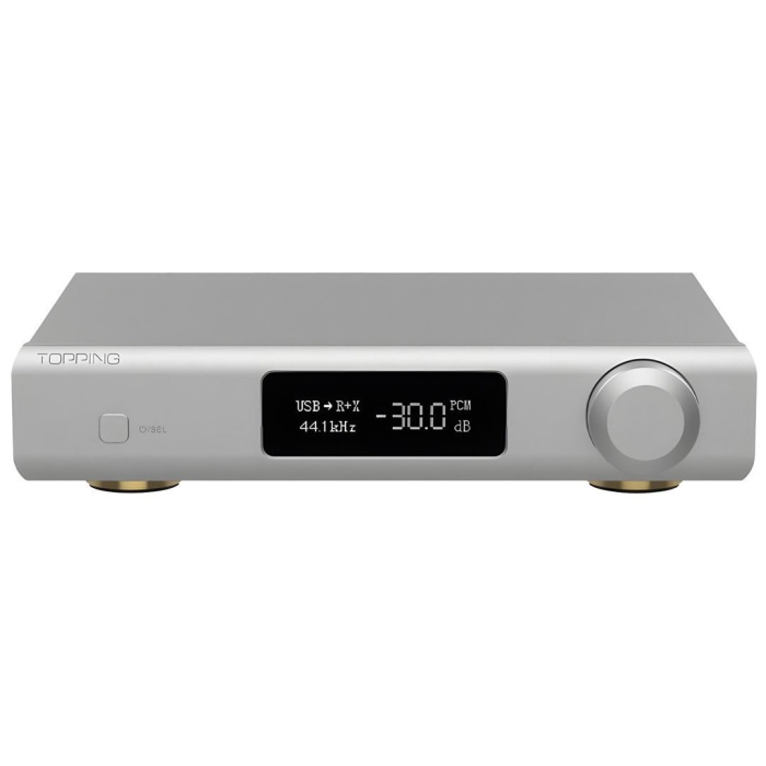 Topping Audio 01 0018 D90 III SABRE Balanced DAC Bluetooth Dönüştürücü (Gümüş) | En Üst Seviye Performans Dinamik Aralık