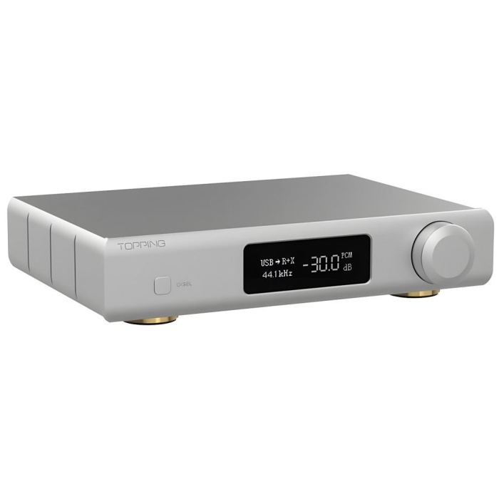 Topping Audio 01 0018 D90 III SABRE Balanced DAC Bluetooth Dönüştürücü (Gümüş) | En Üst Seviye Performans Dinamik Aralık