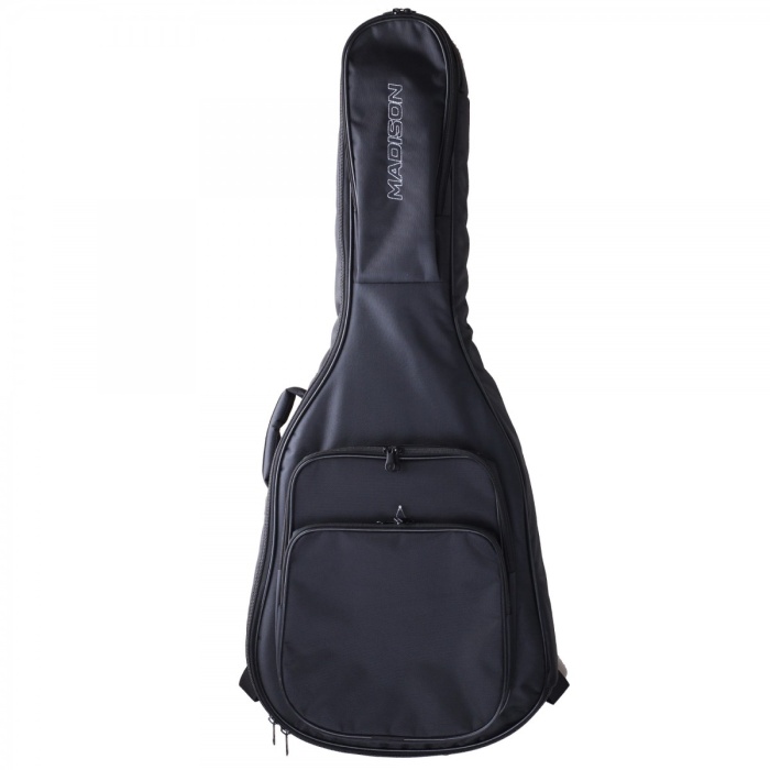 Madison Mdgb3-bk Akustik Gitar Kılıfı (orta Seviye - Temel Koruma) | Günlük Taşıma İçin Hafif Tasarım, Toz Geçirmez Fermuarlı Yapı, Standart Koruma Pedleri | Uyum: Standart Akustik Gitarlar