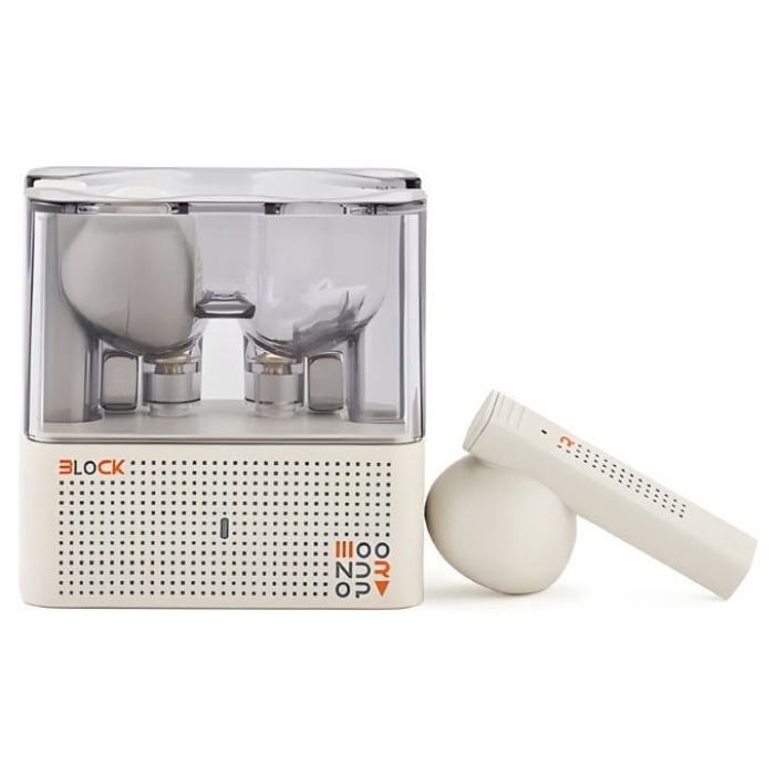 Moondrop 01 0005 BLOCK TWS Kablosuz Wireless/Bluetooth Kulak İçi Kulaklık (Beyaz) | Minimalist Tasarım Dokunmatik Kontrol