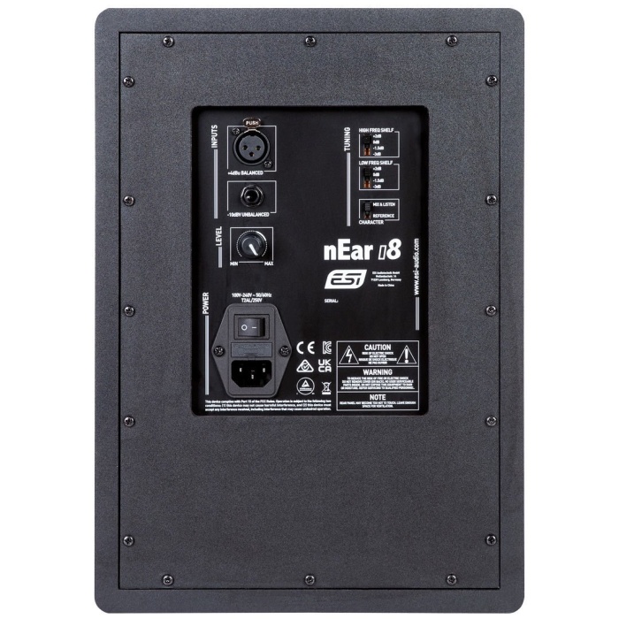 ESI Audio 25 0062 nEar i8 Yakın Alan Studio Reference Monitörü (Tek) | 8 İnç Woofer Güçlü Bas Tepkisi Profesyonel Mix