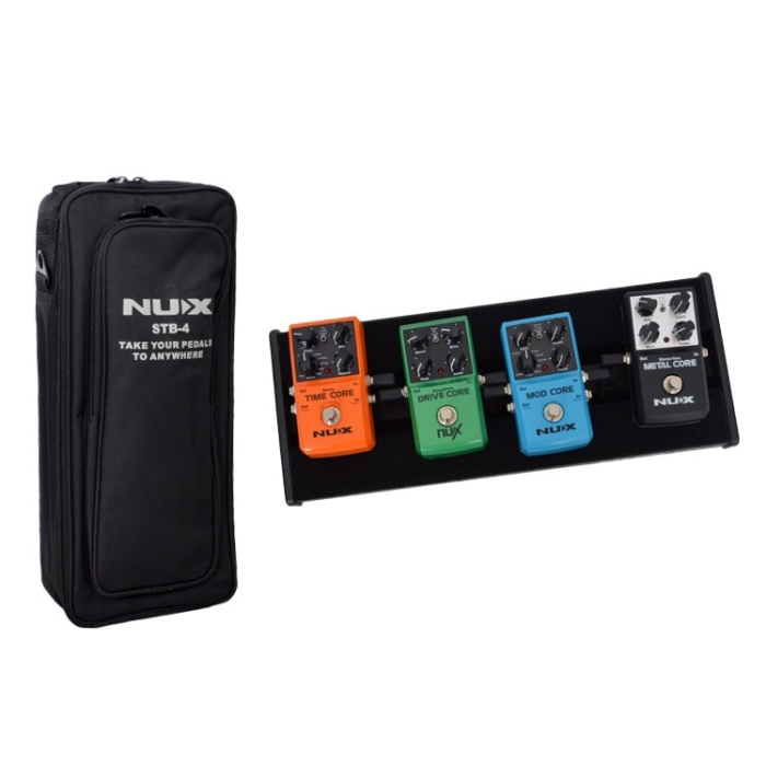 Nux CH-COREBUNDLE Pedal Seti (4lü) | Drive-Modülasyon-Delay-Tuner Tam Set