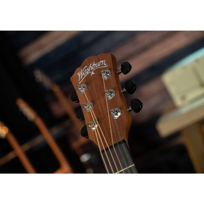 Washburn AGM5BMK Apprentice G-Mini 5 Siyah | Mat Siyah Kaplama Genç Müzisyenler İçin