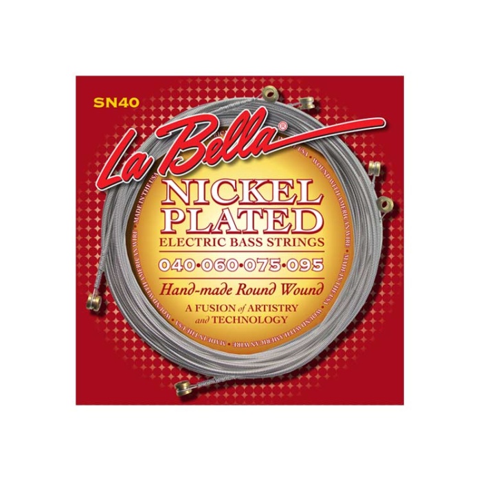 La Bella LB-SN40 Bas Gitar Teli (Super Steps) | Açık Çekirdek (Exposed Core) Yüksek Sustain