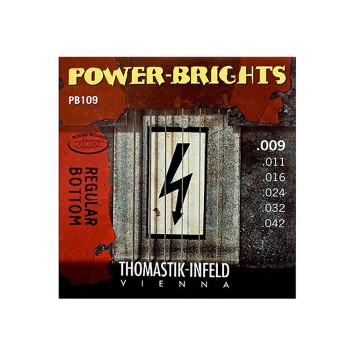 Thomastik Infeld TH-PB109 Power-Brights Elektro Gitar Teli | Magnecore Alaşım Güçlü Sinyal