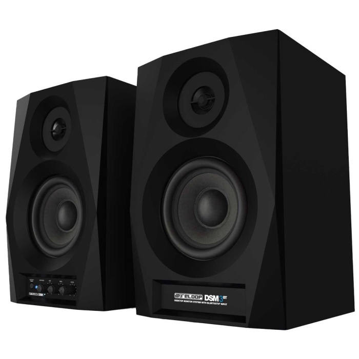 Reloop 12 0023 DSM-3 BT Yakın Alan Bluetooth Studio Monitörü (Çift) 2x20W | Bluetooth Özellikli Masaüstü DJ Monitörü