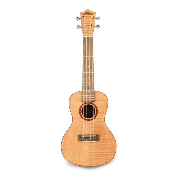 Lanikai FM-C Flame Maple Concert Ukulele | Alevli Akçaağaç Parlak ve Net Ses