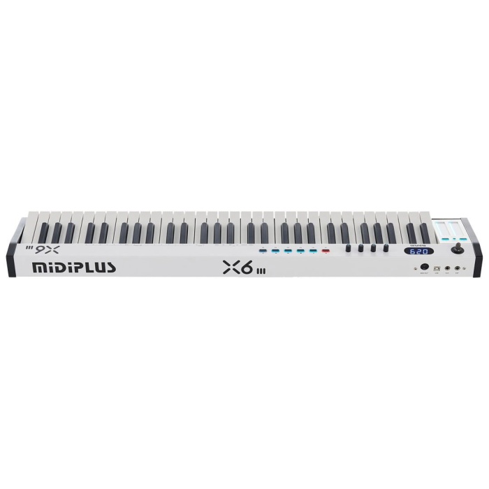 Midiplus 10 0028 X6 III MIDI Klavye | 61 Tuşlu Yarı Ağırlıklı Tuşe LED Ekran