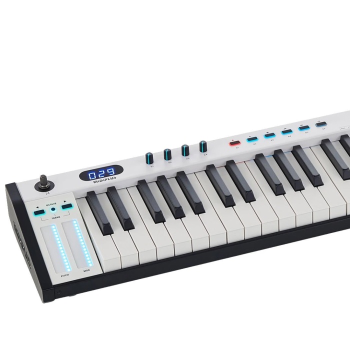 Midiplus 10 0028 X6 III MIDI Klavye | 61 Tuşlu Yarı Ağırlıklı Tuşe LED Ekran
