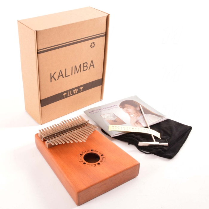 Dadi KK200WN2 Kalimba Eğitim Seti (Desenli) | El Yapımı Ahşap Öğrenim Kılavuzu Dahil