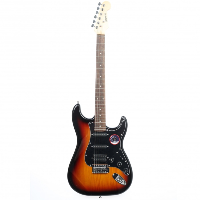 Madison MEG-2TS Elektro Gitar (Sunburst) | Strat Kasa Geleneksel Tonlar