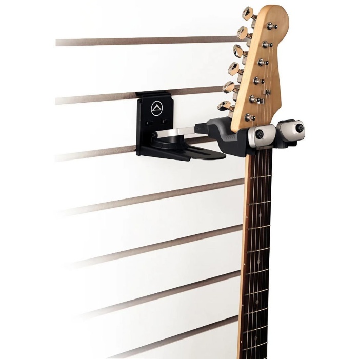 Ultimate Support 07 0040 Gs-10 Pro Duvar Tipi Gitar Askısı (profesyonel - Enstrüman Teşhir & Depolama) | Otomatik Kapanan Güvenlik Kilidi, Ahşap Taban Tablası, Tüm Sap Formlarına Uygun | Ölçüler: Duvar Mesafesi 150 Mm