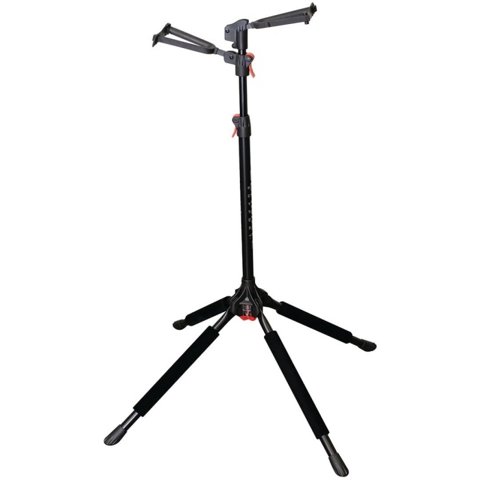 Ultimate Support 07 0041 Gs-102 Genesis İkili Gitar Standı (profesyonel - Çift Enstrüman Sehpası) | Yüksekliği Ayarlanabilir Askı Kolları, Güvenlik Kayışlı Kilit Sistemi, Tripod Ayak Yapısı | Ölçüler: Maksimum Yükseklik 1041 Mm