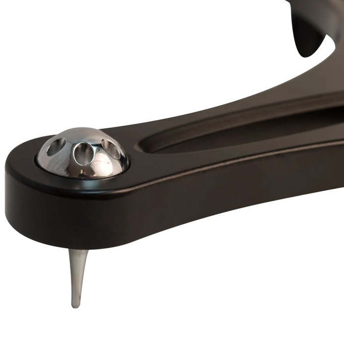 Ultimate Support 07 0002 MS-90/45B Stüdyo Monitör Standı - Çift (Profesyonel - Referans Monitör Sehpası) | Dahili Kablo Kanallı Sütun, Titreşim İzoleli Üst Platform, Ayarlanabilir Spike Ayaklar | Ölçüler: Yükseklik 1143 mm