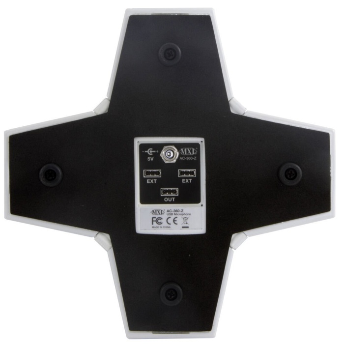 MXL Microphones 01 0127 AC-360-Z V2 USB Konferans Yayın Mikrofonu (Beyaz) | Zoom Rooms Sertifikalı 360º 12 Kapsüllü USB Web Konferans