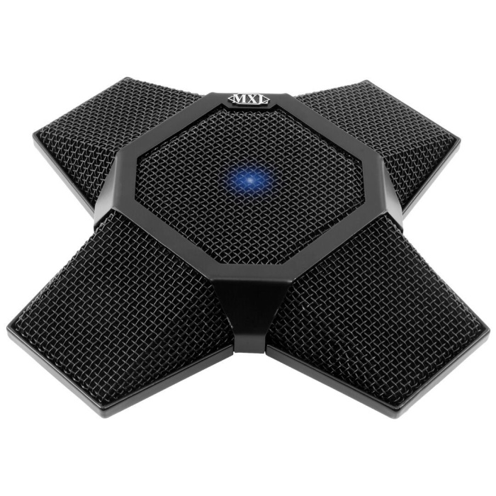 MXL Microphones 01 0128 AC-360-Z V2 USB Konferans Yayın Mikrofonu (Siyah) | Zoom Rooms Sertifikalı 360º 12 Kapsüllü USB Web Konferans