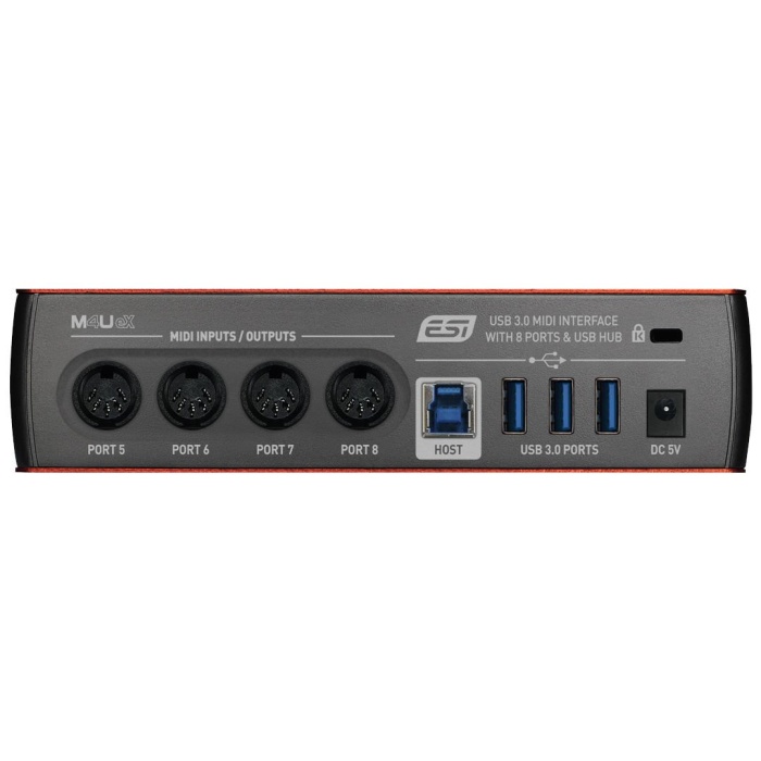 ESI Audio 25 0058 M4U eX 8-Port USB 3.0 MIDI Arayüzü | Çok Yönlü Bağlantı Düşük Gecikme