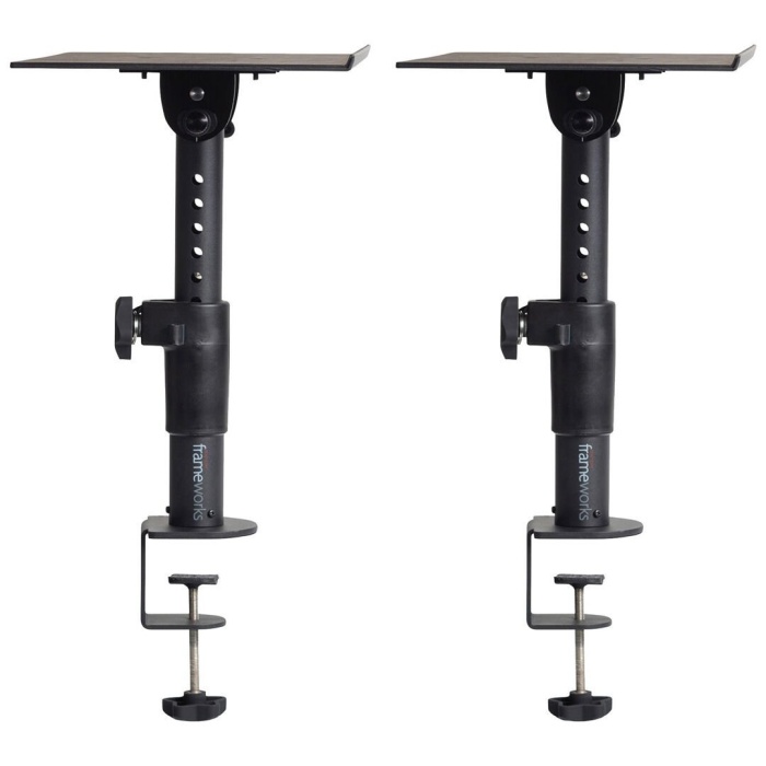 Gator Frameworks 07 0005 Clamp-On Studio Monitor Stand Pair | Masaya Monte Monitör Standı Yer Tasarrufu