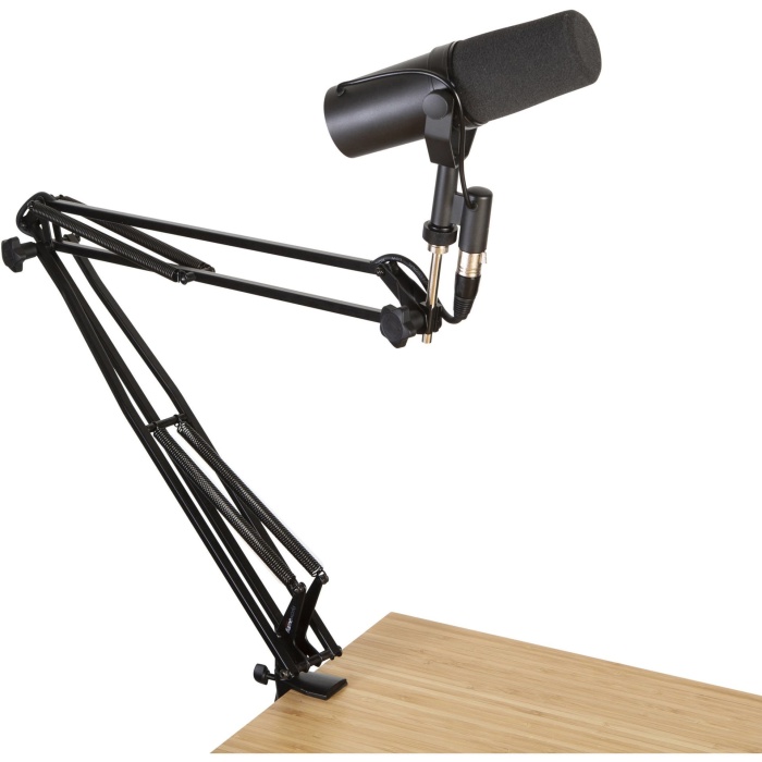 Gator Frameworks 07 0001 Desk-Mounted Broadcast/Podcast Boom Mic Stand | Masa Kenarı Mikrofon Tutucu