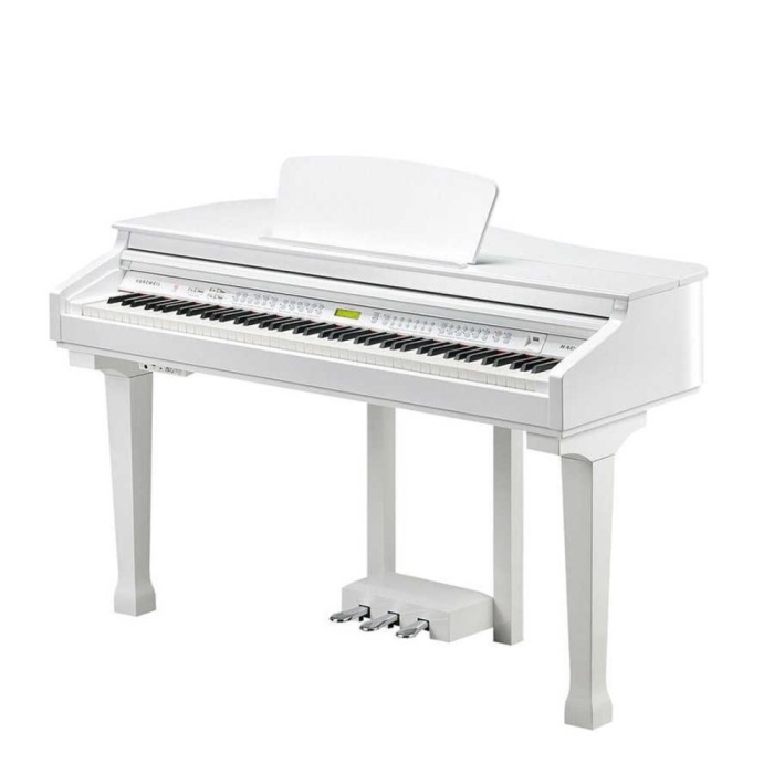 Kurzweil KAG100-WH Kuyruklu Dijital Piyano (Beyaz) | Mini Grand Tasarım Şık ve Modern