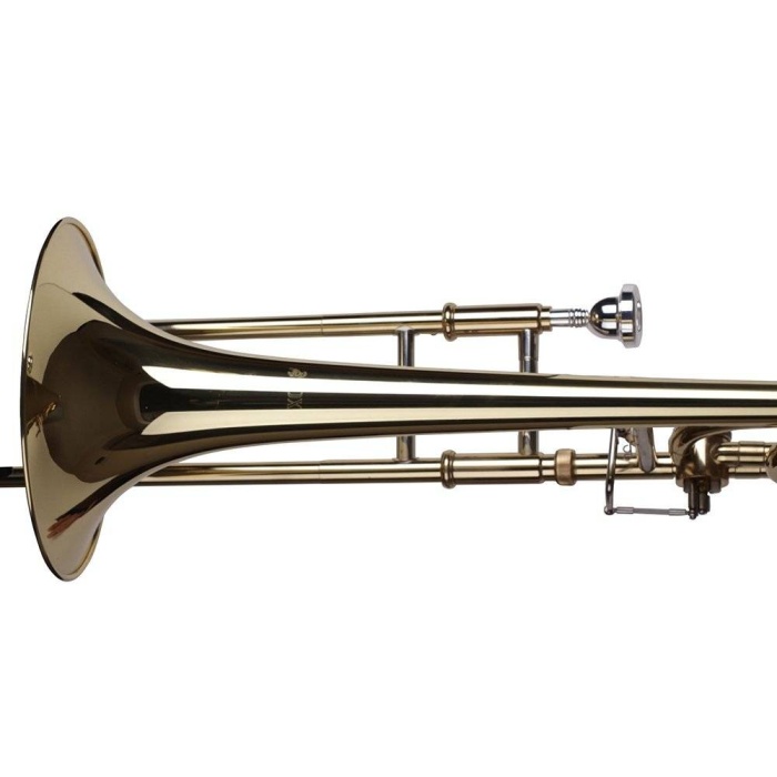 Fox TB2000F Tenor Trombon - Bb/F (Profesyonel - Ventilli Sistem) | F-Attachment Ventilli Mekanizma, Sarı Pirinç Gövde, Altın Lak Bitiş, Taşıma Çantası Dahil | Uyum: Senfonik ve Caz Orkestraları