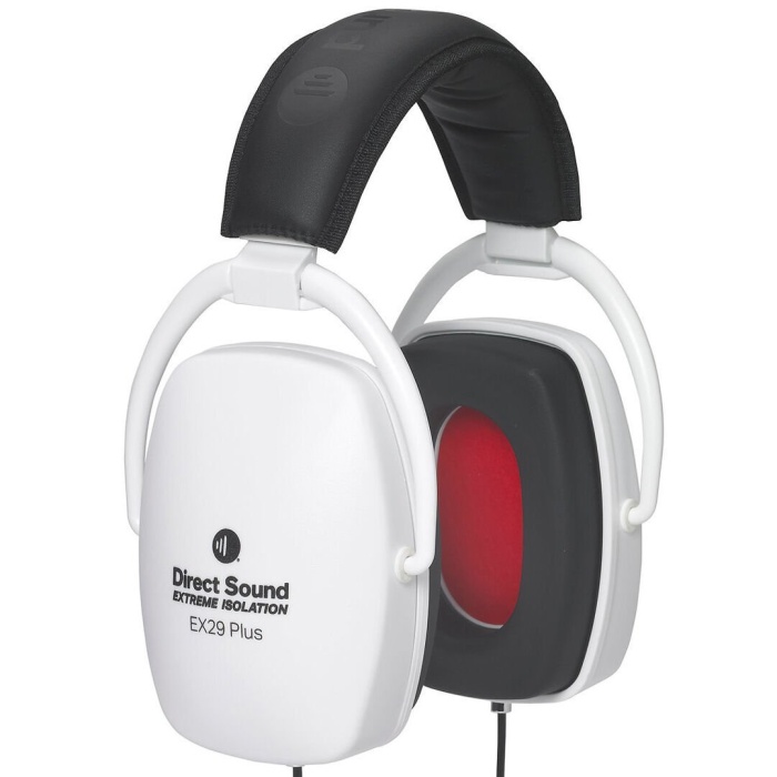 Direct Sound DRCTSND 06 0002 EX-29 Plus+ Extreme Isolation Kablolu Over-Ear Profesyonel Kulaklık | Davulcular İçin Yüksek Ses Yalıtımı (29dB) Beyaz