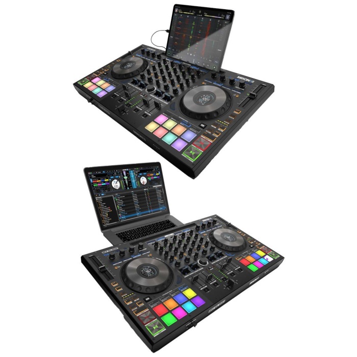 Reloop 17 0010 Mixon 8 Pro Hibrit DJ Kontrolcü | 4 Kanal Serato ve djay Pro Uyumlu iPad Dock