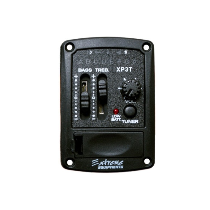 Extreme XP3T Eşikaltı Preamp (Akort Aletli) | 3 Band EQ Dahili Tuner LCD Ekran