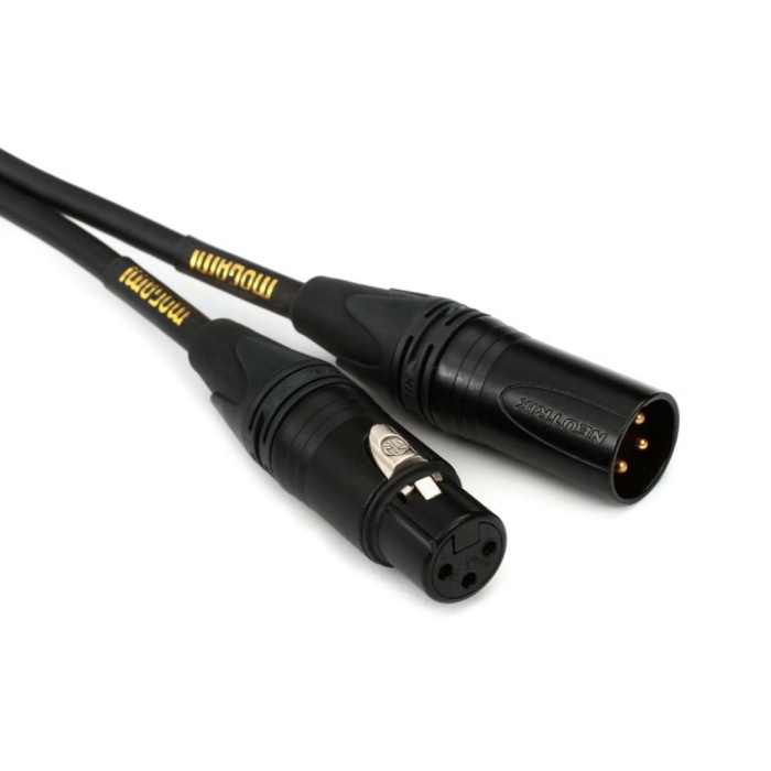 Mogami 12 0003 Gold XLRF-XLRM Mikrofon Kablosu (1mt) | Patch Bağlantıları İçin İdeal