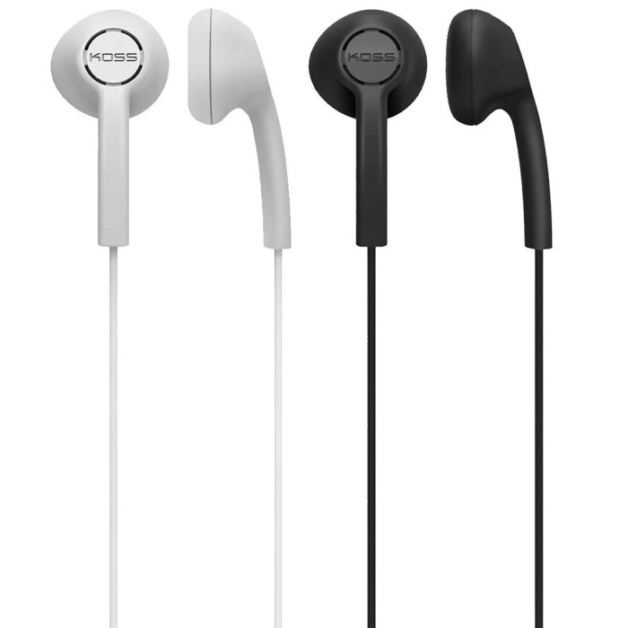 Koss 06 0069 KE7 WB Kablolu Kulak İçi Kulaklık (Siyah-Beyaz 2li) | Ekonomik Çözüm Dayanıklı Kablo