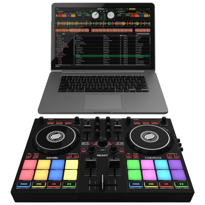 Reloop 17 0002 Ready Taşınabilir DJ Kontrolcü | Seyahat Dostu Serato Uyumlu Profesyonel Özellikler