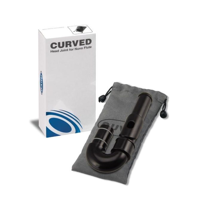 Nuvo NV-N230CHBK Yan Flüt Eğri Boyun (Siyah) | Ergonomik Başlık Kolay Üfleme