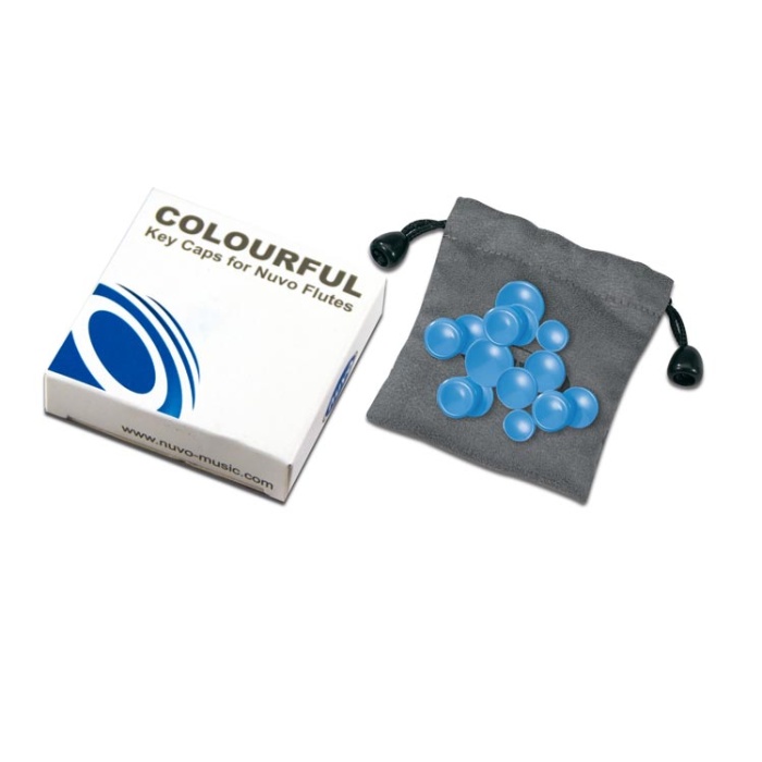 Nuvo NV-N220KCBL Flüt Kapak Seti (Mavi) | Renkli Tuş Kapakları Kişiselleştirilebilir