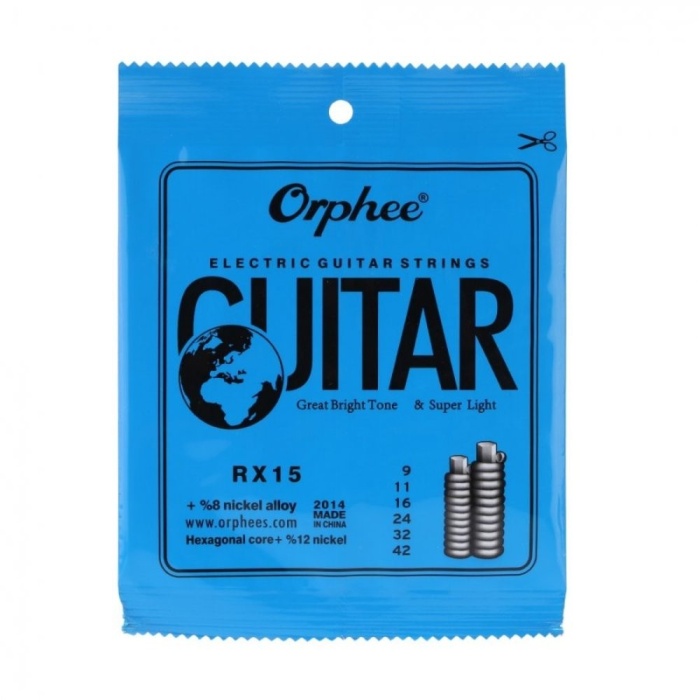 Orphee RX15 Elektro Gitar Teli | Nikel Alaşım Standart Set