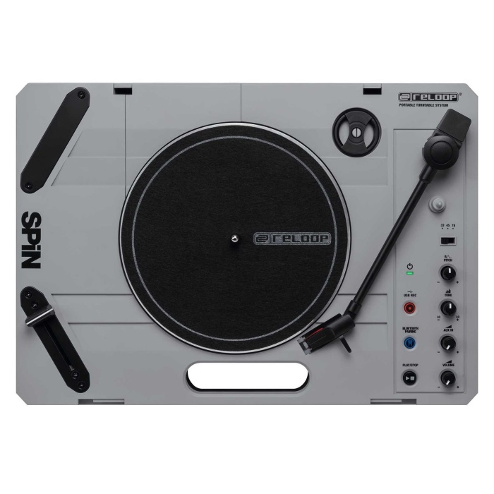 Reloop 12 0012 SPiN Taşınabilir Pikap | Dahili Hoparlör Scratch ve Kesim İçin Crossfader
