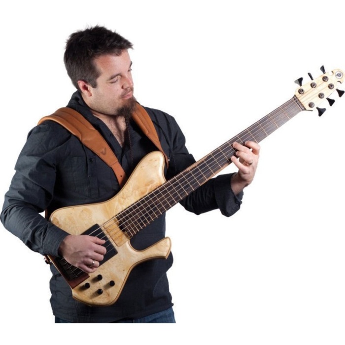 Gruv Gear DUOSTRAP-DE-TAN Damian Erskine Duostrap (Taba) | Çift Omuz Destekli Ergonomik Bas Askısı