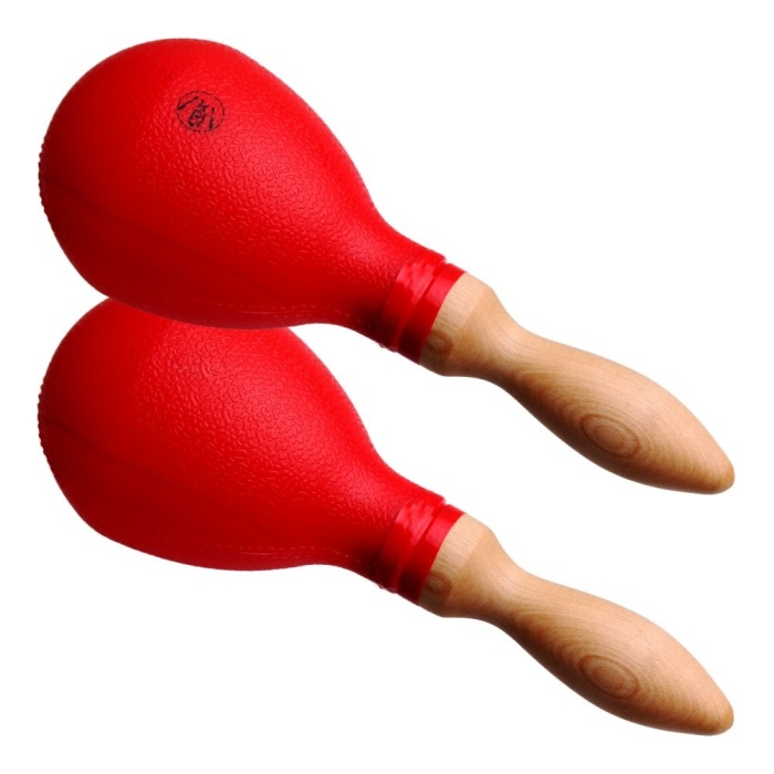 Cox M16-R Plastik Marakas (Kırmızı) | Canlı Renk Çiftli Ritim Çalgısı