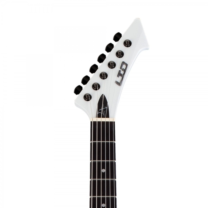 ESP LTD LSNAKEBYTESW James Hetfield Signature Snakebyte - Snow White (Premium - Signature Seri) | EMG JH HET Set Aktif Manyetikler, Maun Gövde ve Sap, Abanoz Klavye, LTD Kilitli Burgular | Ölçüler: 648 mm Skala Uzunluğu