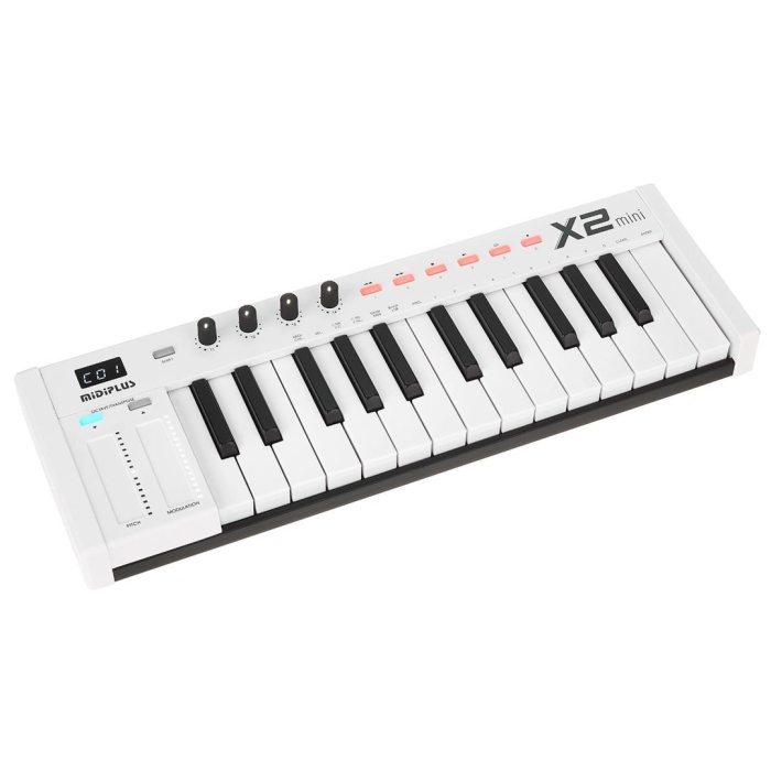 Midiplus 10 0001 X2 Mini MIDI Klavye | 25 Mini Tuş Kompakt Müzik Prodüksiyonu