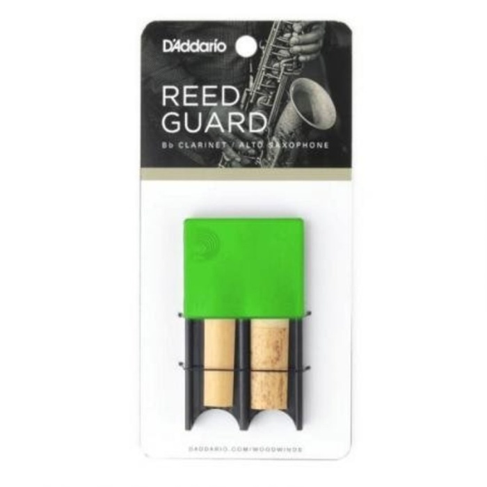DAddario Woodwinds DRGRD4ACGR Kamış Kutusu (Yeşil) | Renkli ve Dayanıklı 4 Kamış Kapasiteli