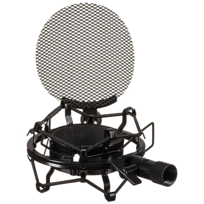 MXL Microphones 12 0008 SMP-1 Metal Pop Filtre | Entegre Shockmount Temiz Vokal Kaydı
