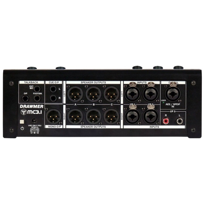 Drawmer 26 0004 MC3.1 Monitor Controller | 3 Çift Hoparlör Çıkışı ve Subwoofer Kontrolü