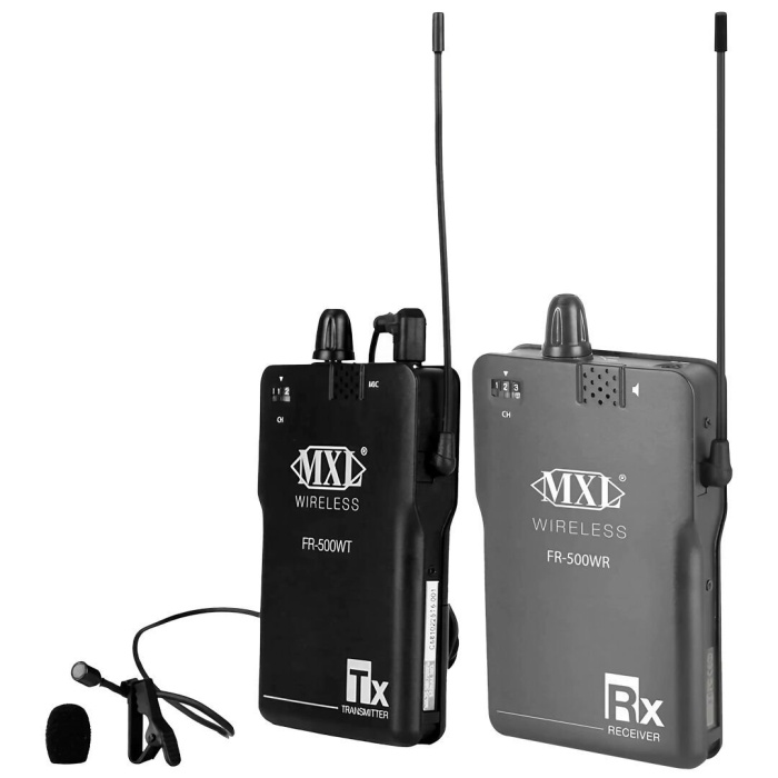 MXL Microphones 01 0078 FR-500WK Kablosuz Yaka Mikrofonu Seti | Röportaj ve Sunum İçin Mobil Çözüm