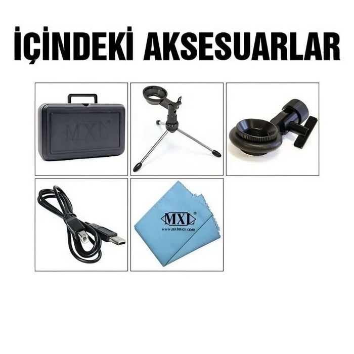 MXL Microphones 01 0072 Studio 1 Red Dot USB Condenser Vokal/Enstrüman Mikrofonu | Yayıncılar İçin Tak-Çalıştır Kolaylığı