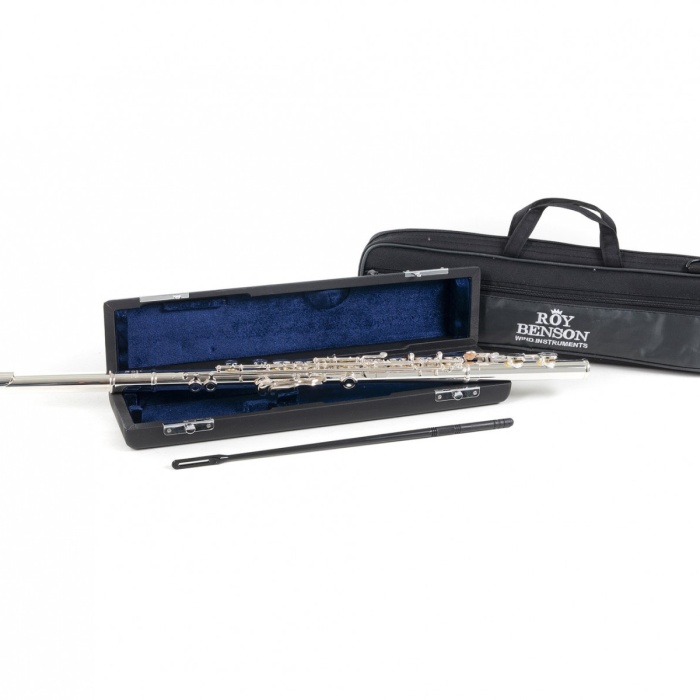 Roy Benson FL-402E Yan Flüt | Gümüş Kaplama Gövde, E-Mekanik Sistem, Alman Tasarımı Yüksek Kalite Öğrenci Serisi