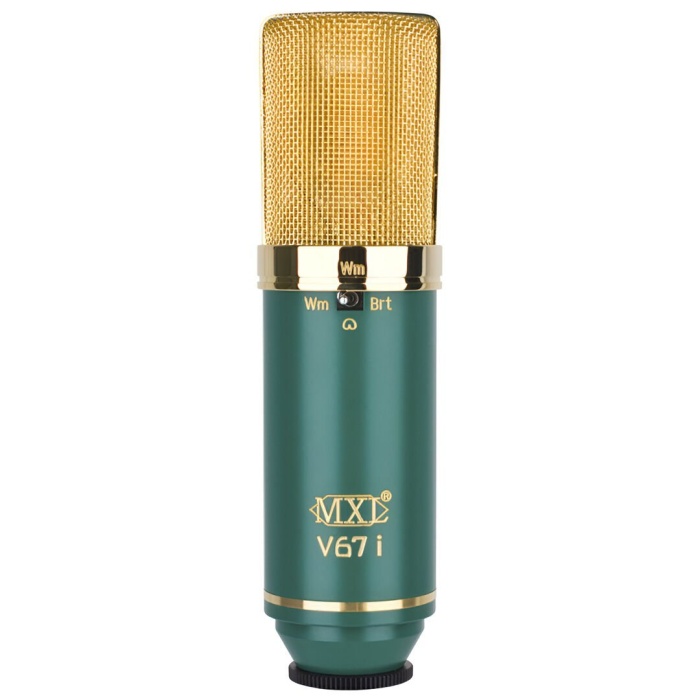 MXL Microphones 01 0001 V67i Condenser Mikrofon (Profesyonel - Vokal & Enstrüman Kayıt) | Çift Diyafram (Warm/Bright Ton Seçeneği), Geniş Altın Kaplama Kapsül, Kablolu | Ölçüler: 47 x 184 mm