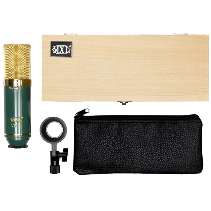 MXL Microphones 01 0001 V67i Condenser Mikrofon (Profesyonel - Vokal & Enstrüman Kayıt) | Çift Diyafram (Warm/Bright Ton Seçeneği), Geniş Altın Kaplama Kapsül, Kablolu | Ölçüler: 47 x 184 mm